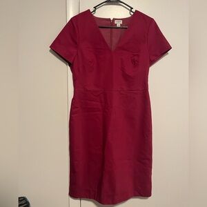 J. Crew Magenta Suiting Dress